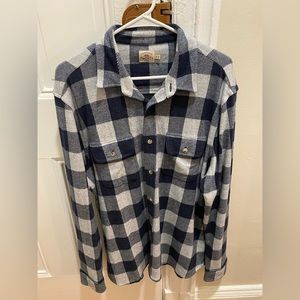 Faherty Mens Legends Sweater. Stretch Flannel Shirt. Worn once.